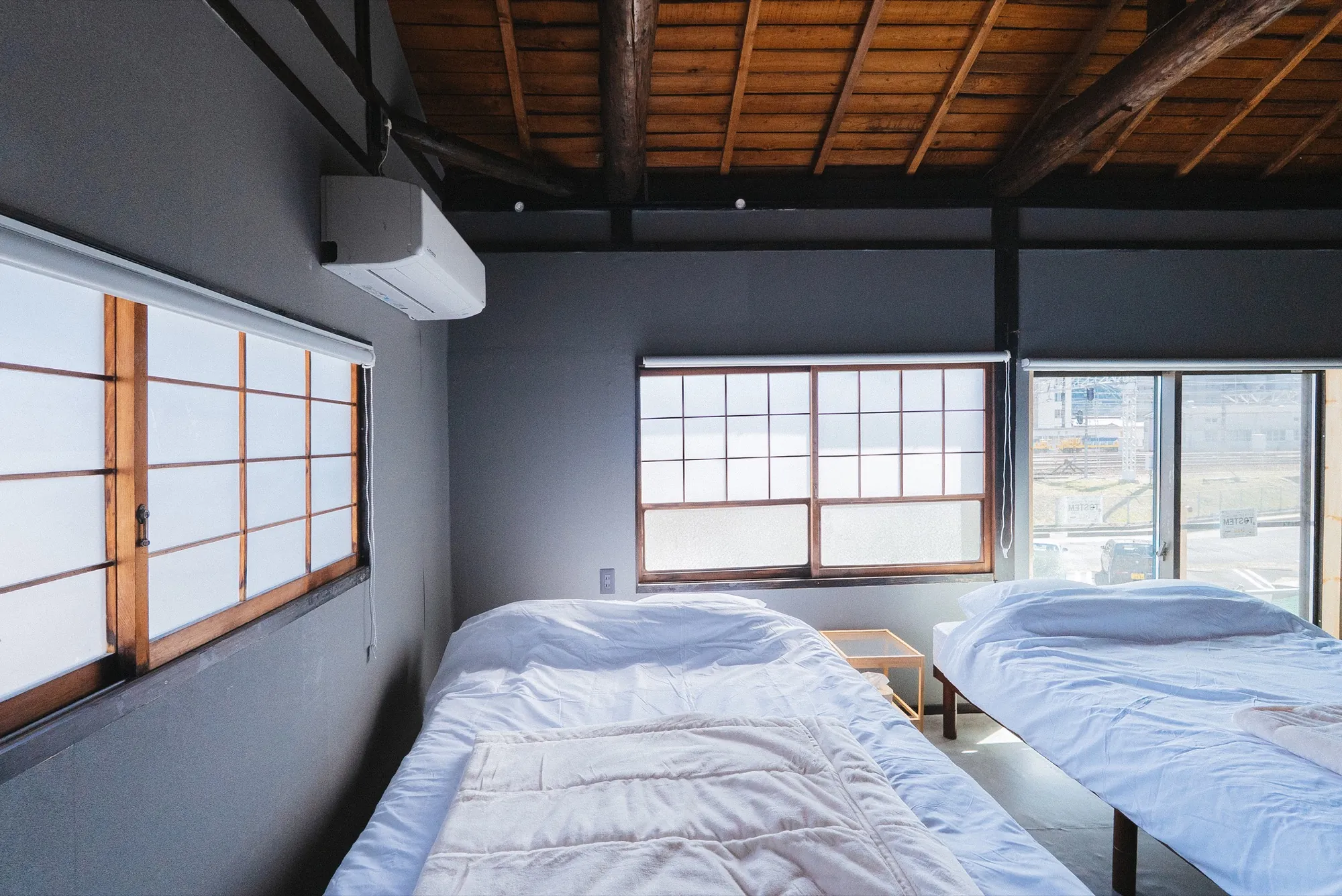 Room B twin beds seen from the window side